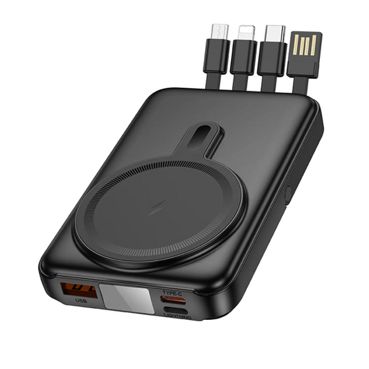 Hoco - Powerbank 4 Cables + Magcharge + Phone Holder