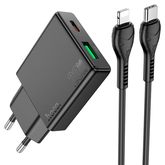 hoco PD20W + QC3.0 Dual Port Charger Set